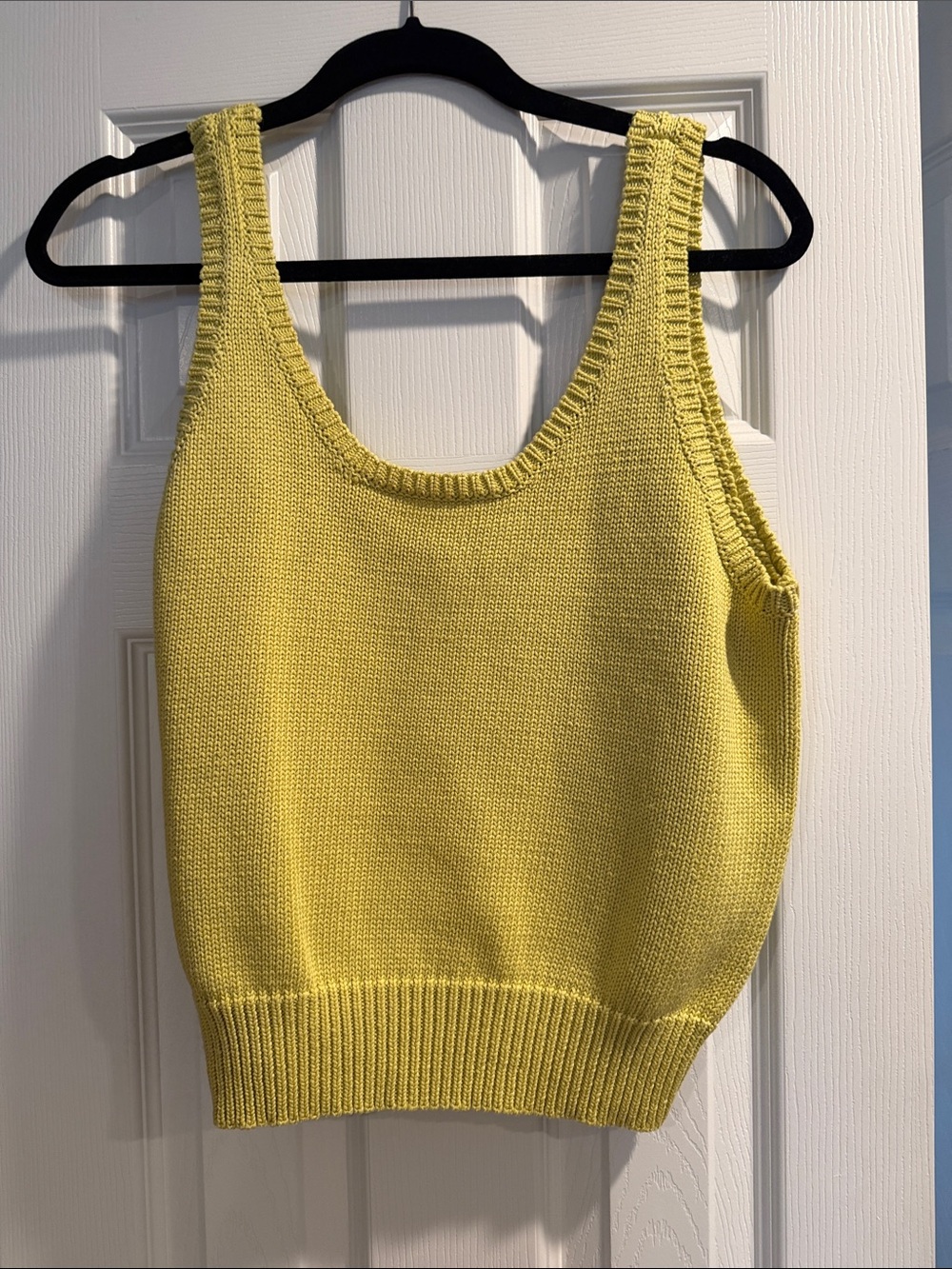 Demylee New York Bright Yellow Knit Tank Top